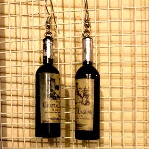 Vintage Wine Bottle Earrings
